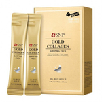 Маска ночная с экстрактом золота и коллагена SNP Gold Collagen Sleeping Pack, 4 мл