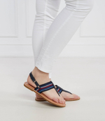 Кожаные босоножки Tommy Hilfiger - темно-синий(FW0FW07924)