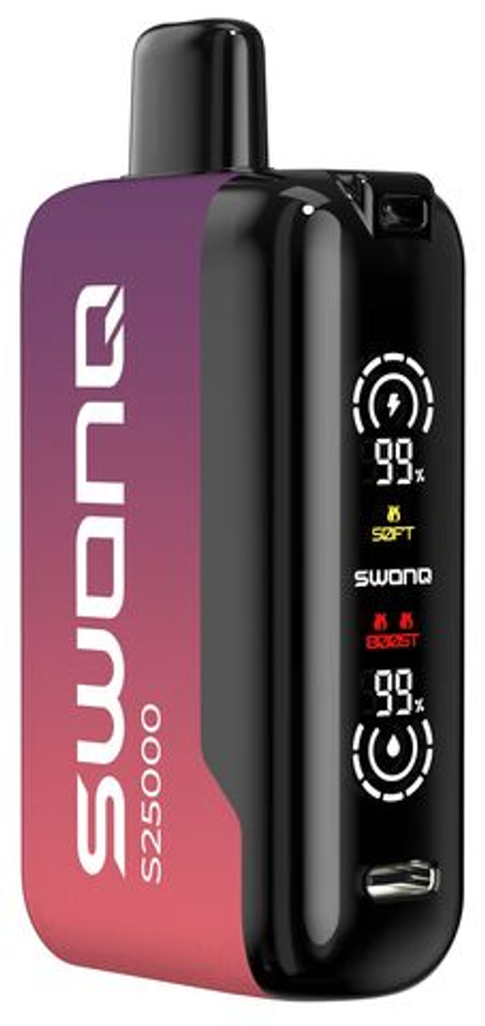 Swonq S25000 Strawberry grape - клубника-виноград 25000 затяжек 20мг (2%)