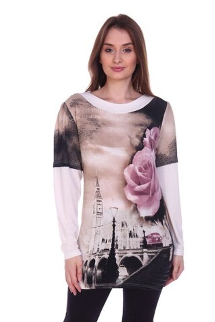 249 Туника "Сиреневая роза" SveTekst (Акция)