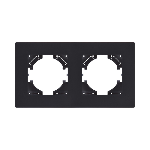 Рамка 2-постовая, черный матовый Kollinger Aspekt AT2BM