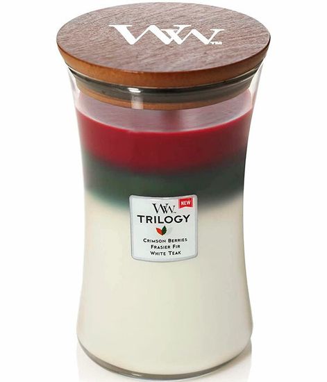 Зимняя гирлянда, ароматическая свеча, WoodWick