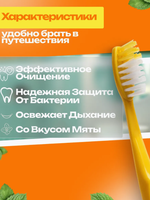 Зубная щетка одноразовая в ассортименте с пастой