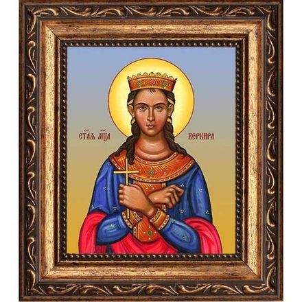 Керкира Керкирская, дева, мученица. Икона на холсте.