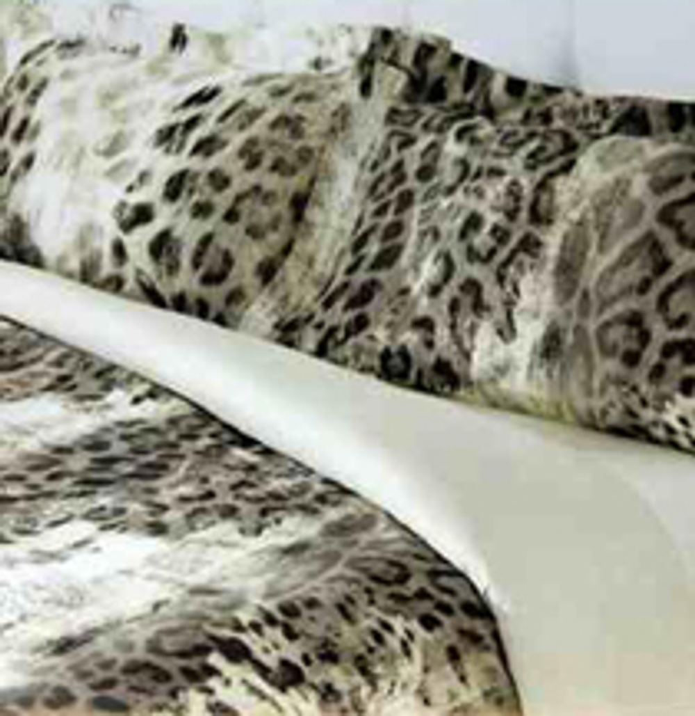 Постельное белье 2 спальное евро Roberto Cavalli Jaguar Grigio Италия