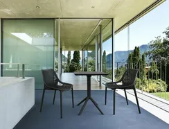 Стол пластиковый складной Sky Folding, 60х60 см, черный