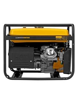Генератор бензиновый DENZEL GE-6900, 5.5 кВт, 420 см3 объем двигателя, 220 В и 25 л объем топливного бака, ручной стартер и блок AVR, 3 розетки 94637