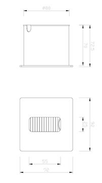 Подсветка ступеней лестницы 5W 3000K 4389-1W черный Glimt Favourite