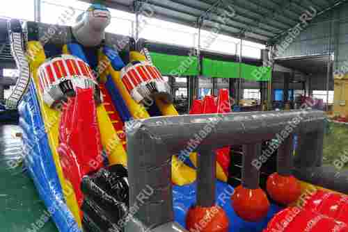 Надувной батут "Космический гость", 16*4*5,5 м