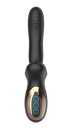 Вибратор Secwell с постукиванием и тройной стимуляцией, 22 см