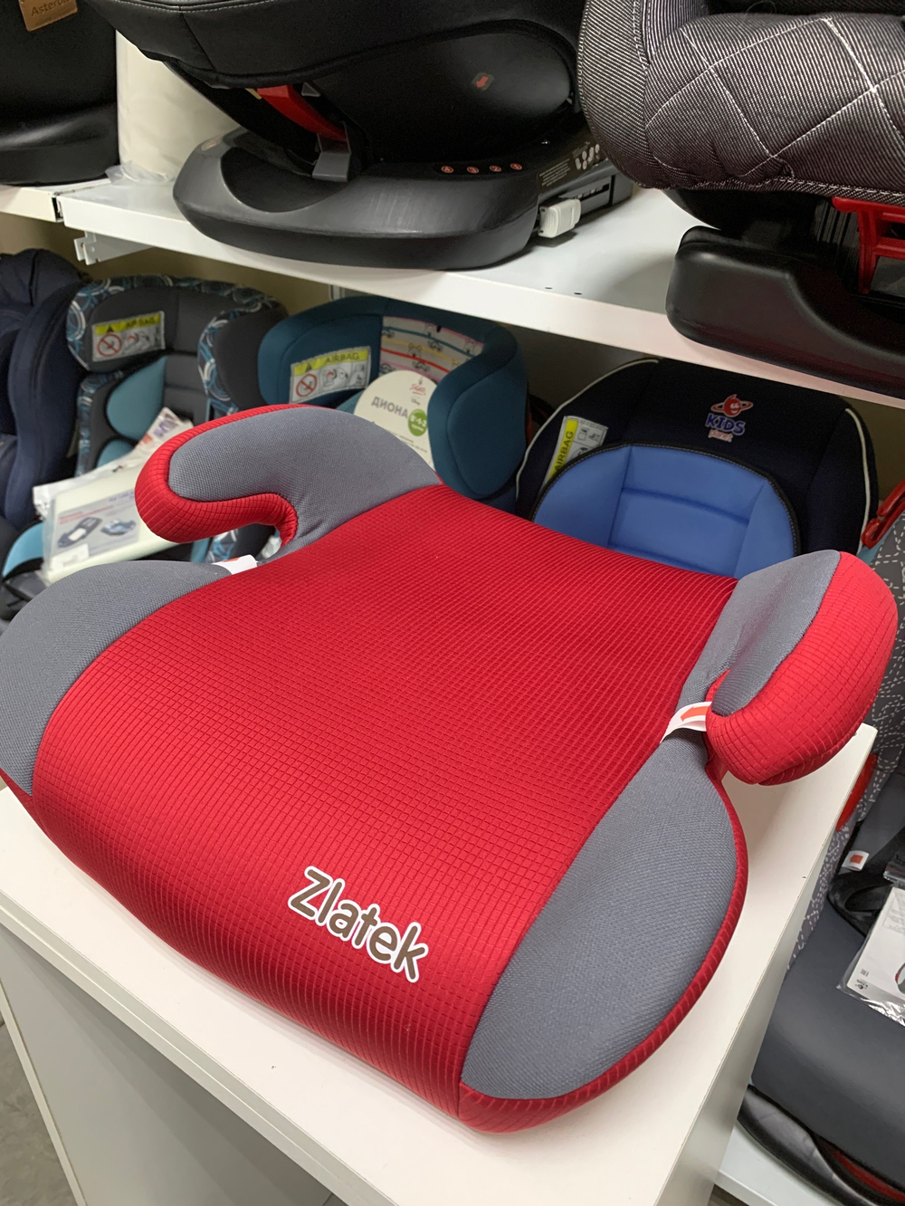 Бустер ZLATEK "Raft" красный, 6-12 лет, 22-36 кг, группа 3, шт