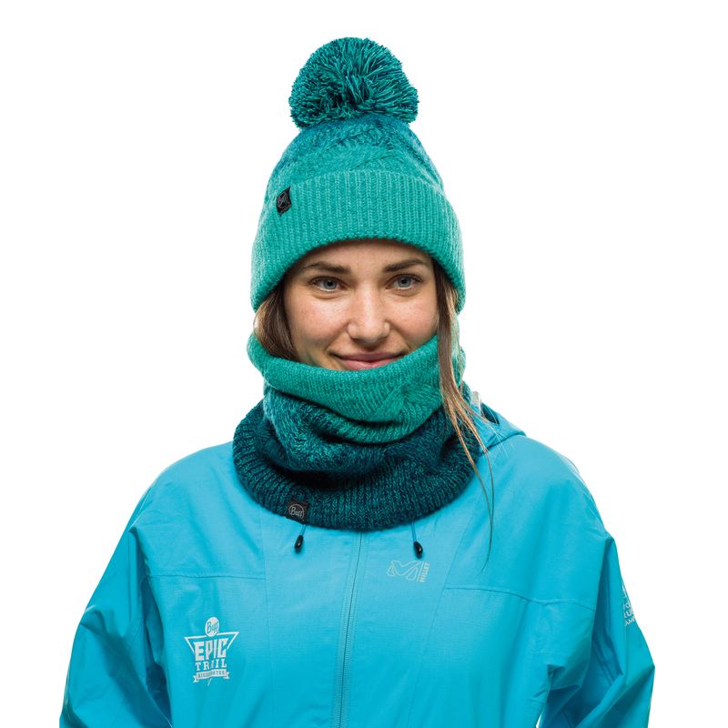 Шапка вязаная с флисом Buff Hat Knitted Polar Masha Turquoise Фото 2