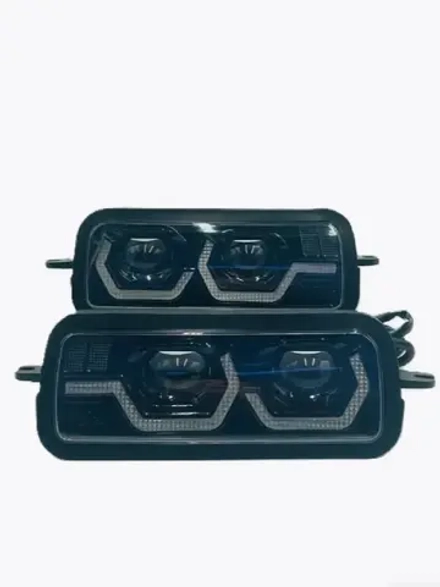 Надфарники Нива 4х4/Легенд с ДХО в стиле BMW