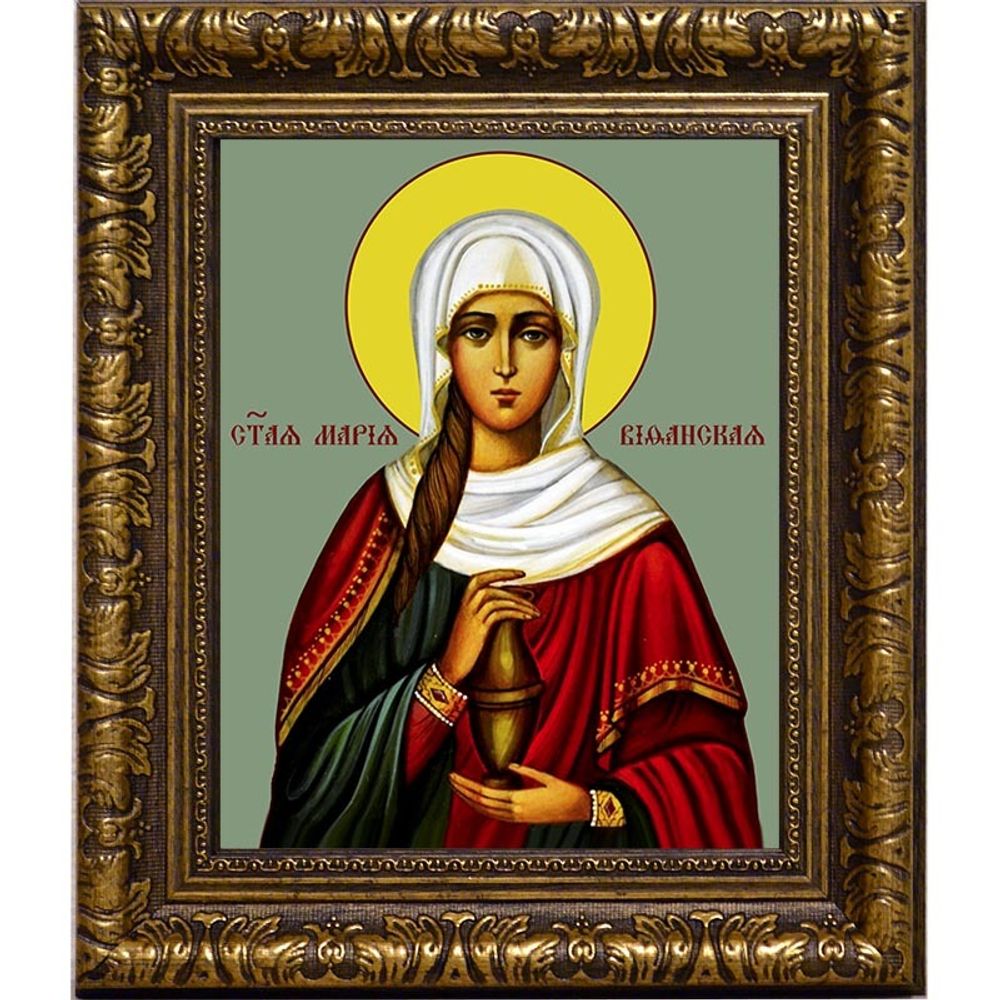 Мария Вифанская праведная, сестра Лазаря Четверодневного. Икона на холсте.