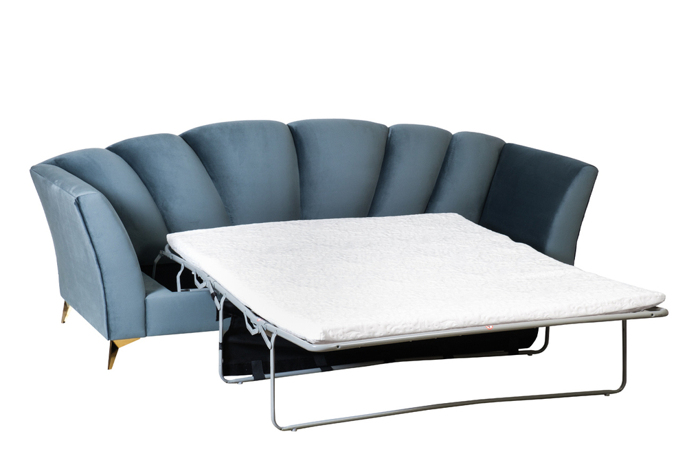 Диван трехместный Garda Decor Annette бирюзовый ANNETTE-3M-2K-БИРЮЗОВЫЙ-Riv87