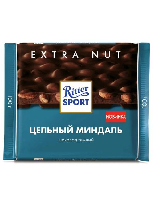 Шоколад тёмный Ritter Sport Цельный миндаль 100 г