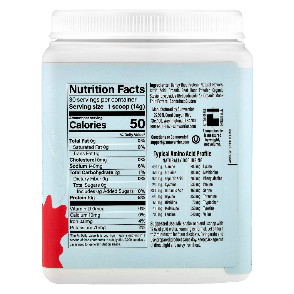 Sunwarrior, Clear Protein Refresher, арбуз, 420 г (14,8 унции)