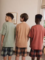 Пижама для мальчика Next AM2-779, 3 шт., Оранжевый, Хаки, Красный