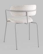 Стул Дженни букле светло-серый каркас серый муар