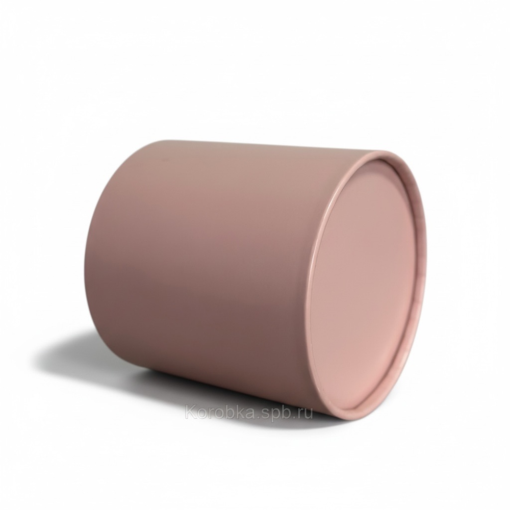 Бюджетная коробка с завальцовкой 14х14см без крышки .Цвет; Пыльно розовая.
