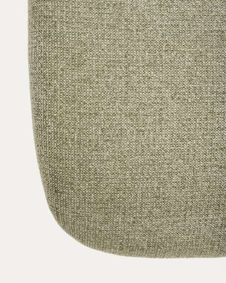 Кушетка Osla из зеленого шенилла с ножками из матовой нержавеющей стали, 175 см