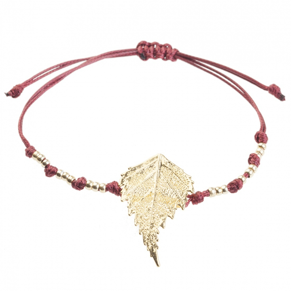 Браслет в виде листа Ester Bijoux Берёза BCL95-G/9