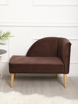 Кушетка Berger коричневый/натурал