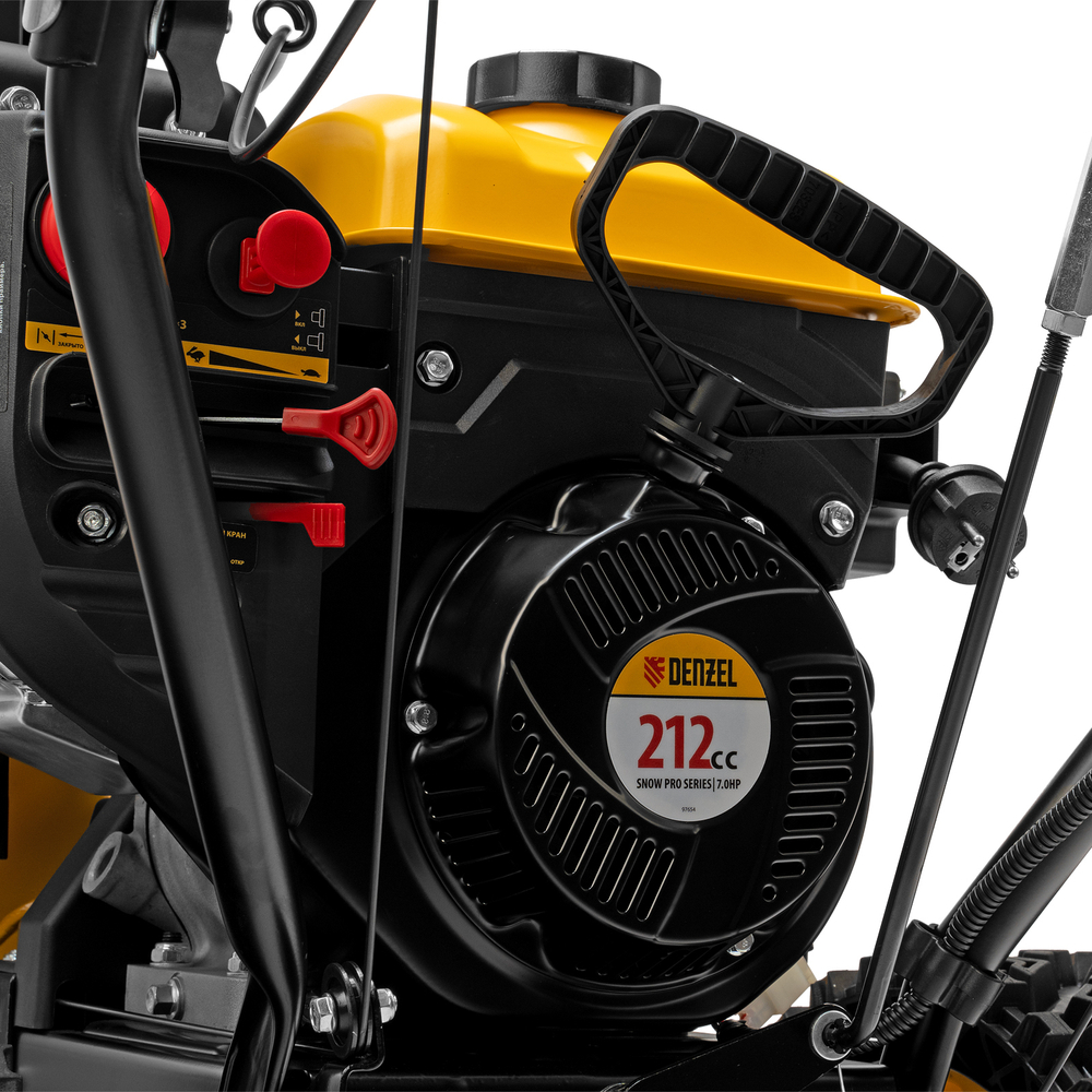 Бензиновая снегоуборочная машина Denzel SBM 610S PRO, 212 cc, электростартер, фара, обогрев