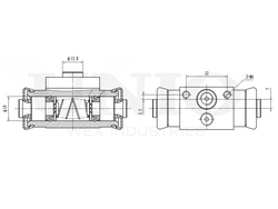 Цилиндр тормозной колесный UNIO BRC-20557