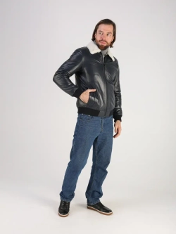 Дубленка зимняя куртка натуральная кожаная