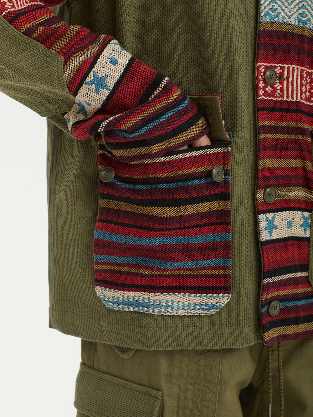 Мужская Куртка Upcycled Shawl Chore