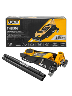 Домкрат подкатной гидравлический 1.5т (h min 80мм, h max 355мм) JCB JCB-TH31501