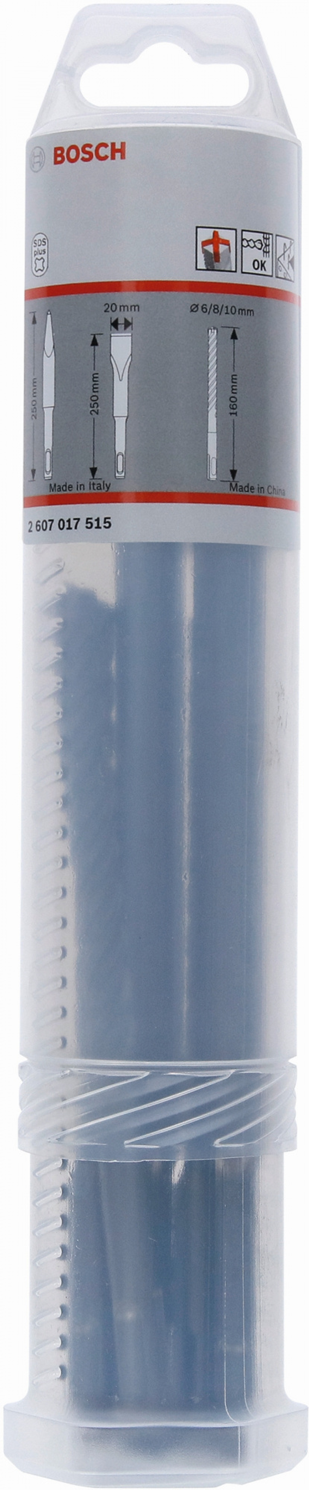 Набор буров и долот SDS-plus-5X BOSCH 2607017515