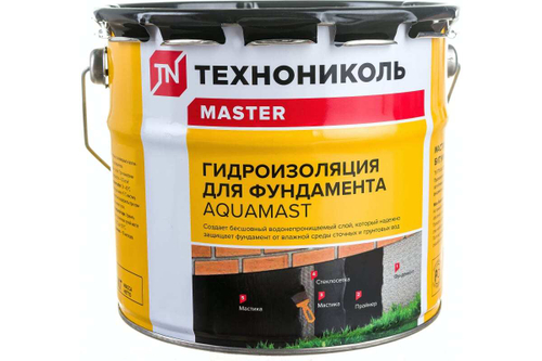 Мастика битумная AquaMast (3кг) фундамент ТЕХНОНИКОЛЬ