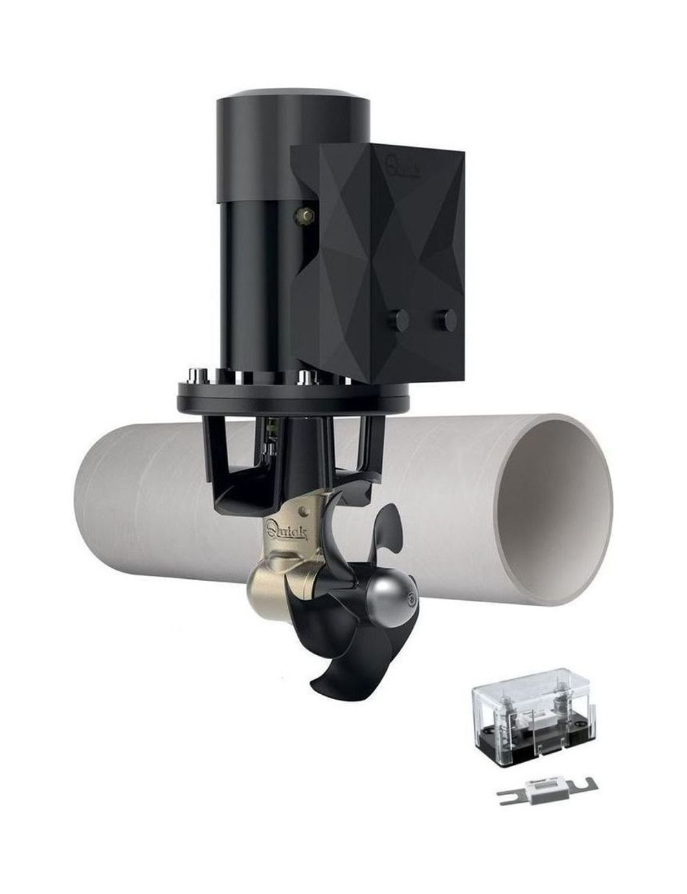 Подруливающее устройство Quick, D185mm, 55KGF, 12 В, (TNL 1000mm)