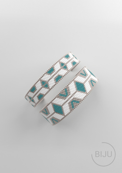 Схема PEYOTE, Схема браслета мозаичное плетение, узор из Miyuki Delica 11/0, файл PDF, №252