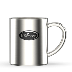 Термокружка Biostal (0,3 литра) c металлической ручкой