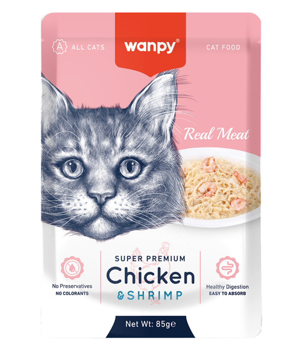 Wanpy Cat Курица с Креветой 85гр.