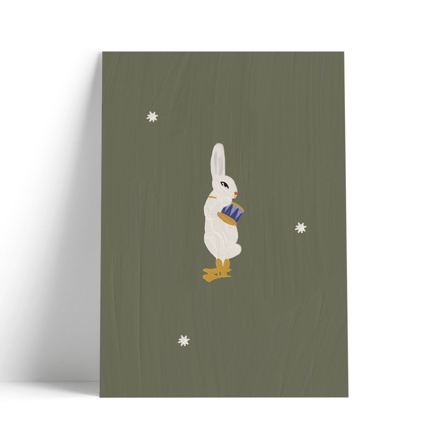 Открытка - Игрушка зайка