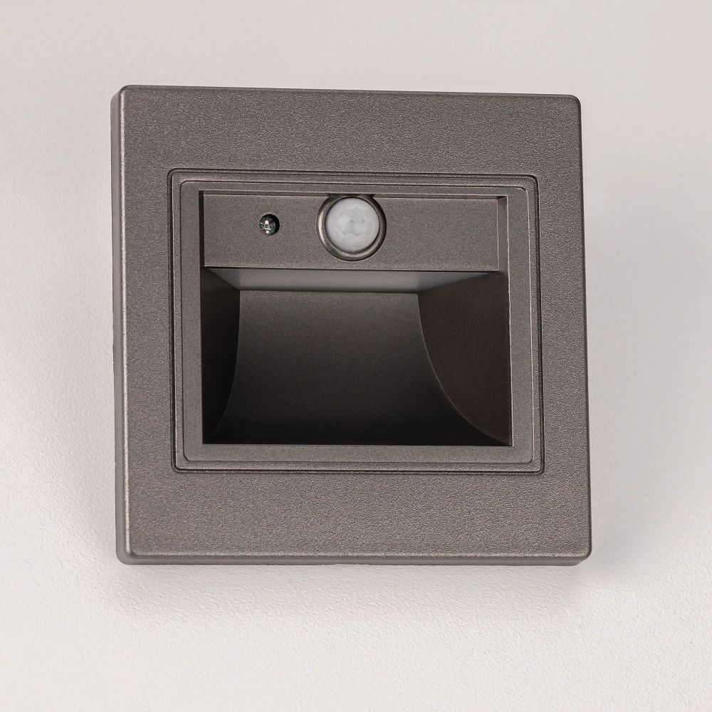 Citilux Скалли CLD005KS1 Встраиваемый светильник с датчиком движения Графит