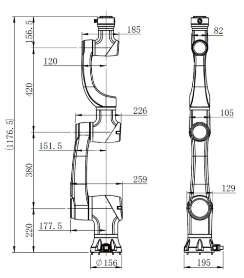 Взрывозащищённый коллаборативный робот Han's Robot Elfin-Ex E05F
