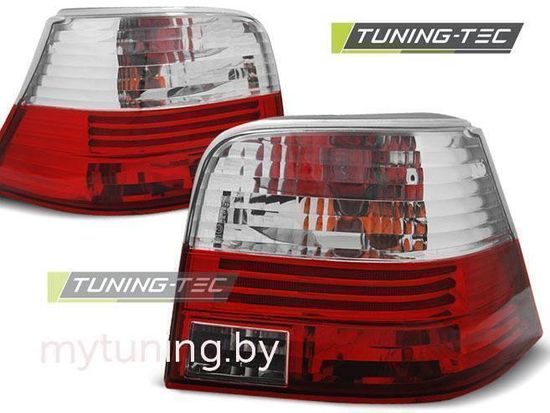 Задние фонари VW Golf 4 red white