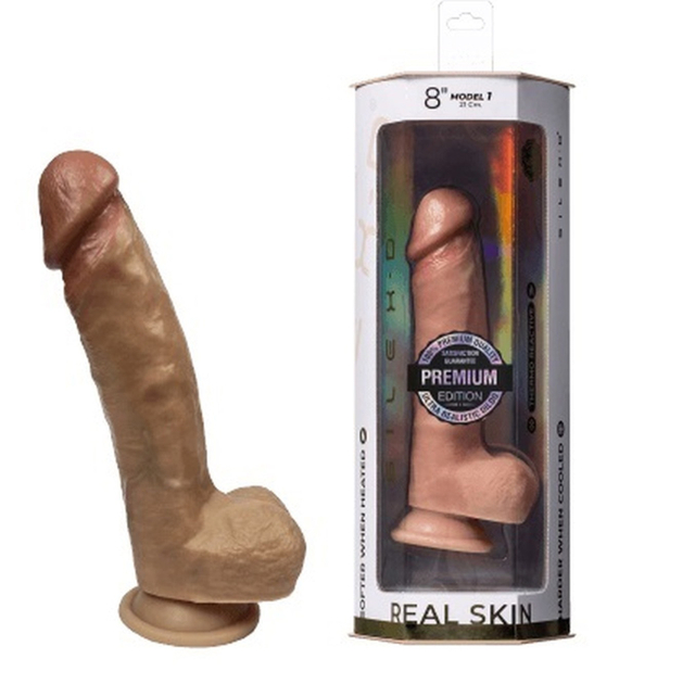 Фаллоимитатор Premium Real Skin, телесный, 8"