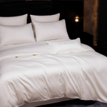 КПБ Однотонный Сатин Премиум на резинке OCPR005, 2 спальный, 4 наволочки, простынь 140*200*30