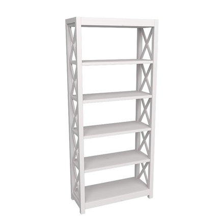 Стеллаж «Форест» сквозной белый воск