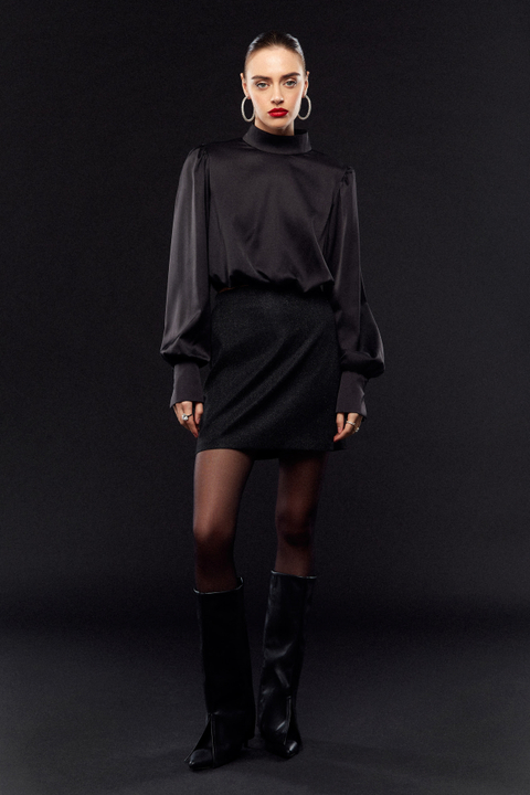 Мини юбка с блестками