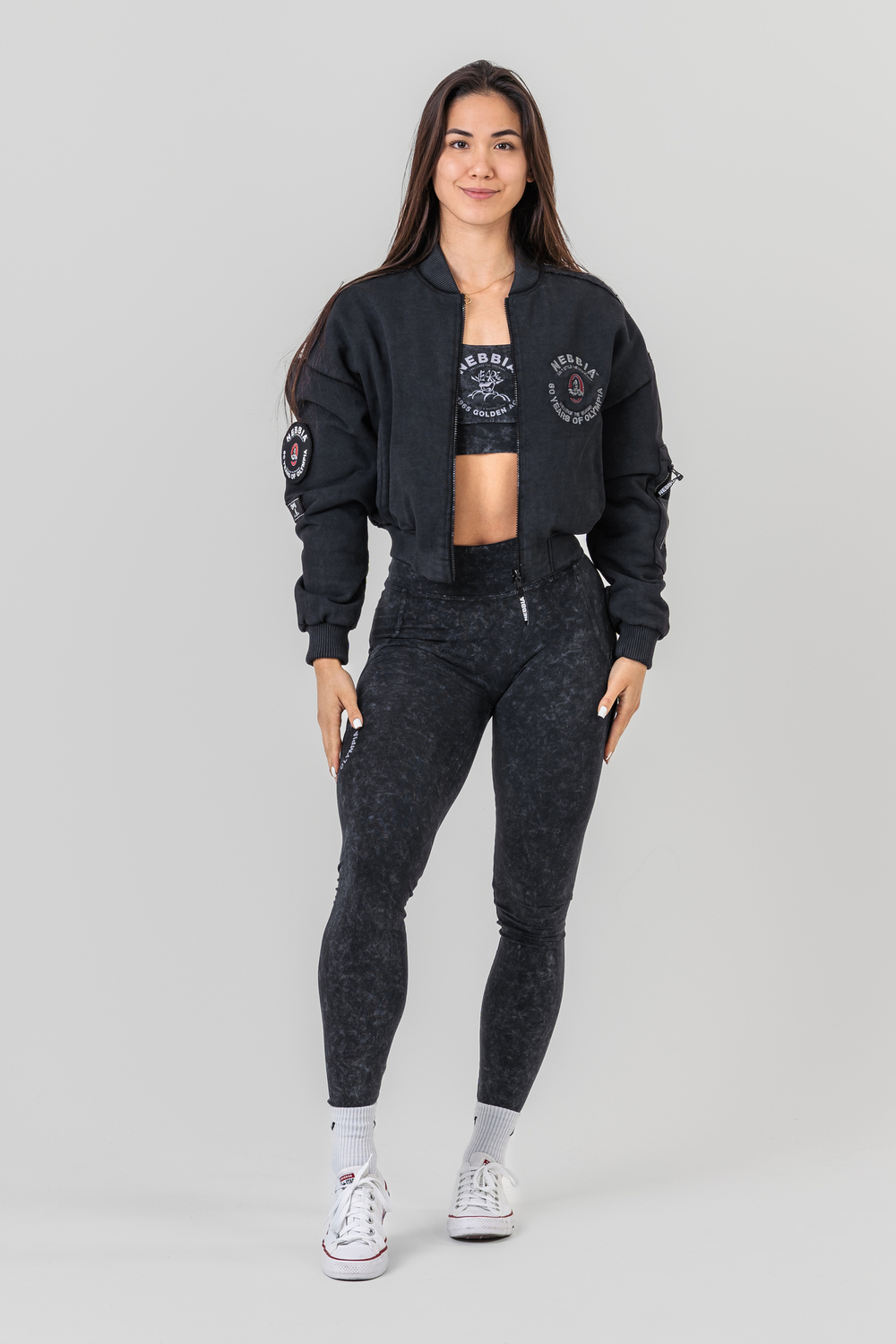 Бомбер Washed Bomber Jacket with Contrast Lining LEGEND 784
