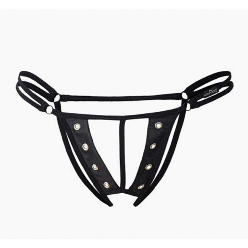 Трусики с доступом и металлическими вставками Easy to love, L/XL, 46-48
