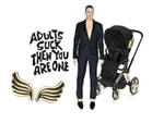 Коляска 2 в 1 Cybex Priam IV 2 в 1 Jeremy Scott Wings