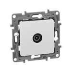 Розетка TV (телевизионная) проходная - белый ETIKA Legrand